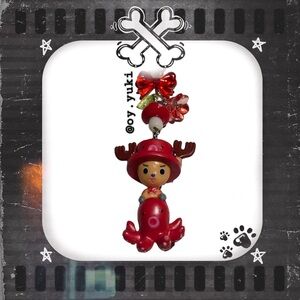 tony tony chopper one piece anime vintage beaded phone charm